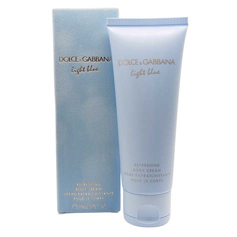 dolce gabbana light blue refreshing body cream for men|dolce and gabbana body wash.